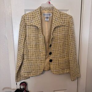 Jessica Howard Cream Blazer Tailored Structured Silhouette